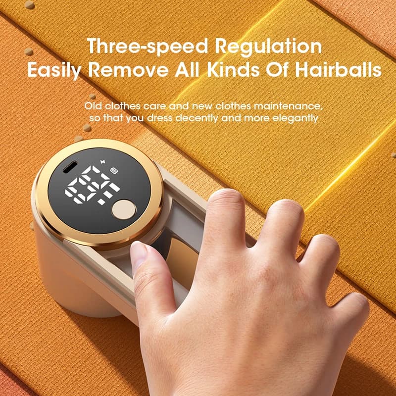 Portable Rechargeable Electric Lint Remover LED Display Fabric Shaver Fuzz Pellet Fluff Remover for Clothing