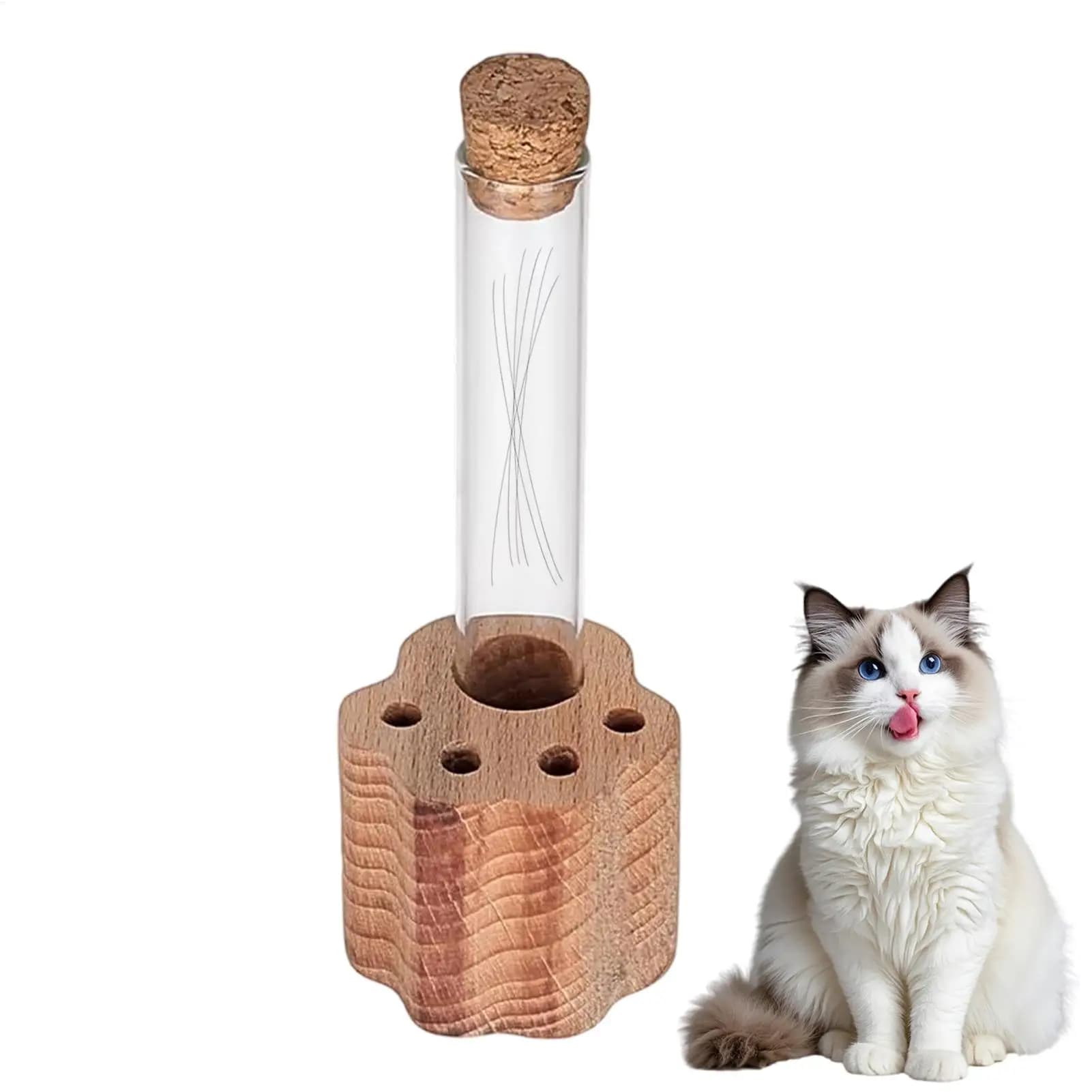 Porta-Simpaticia per Gatti in Vetro Trasparente, Porta Ricordo per Animali Domestici, Porta Commemorazione per Donne, Uomini, Adulti, Padre, Madre