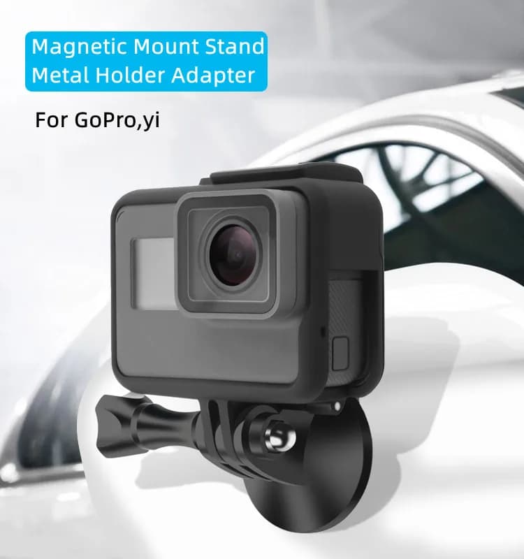 Magnetic support metal adapter for GoPro Hero 10 9 7 6 5 4 Yi 4k SJCAM sj4000 EKEN H9 Action cam accessories