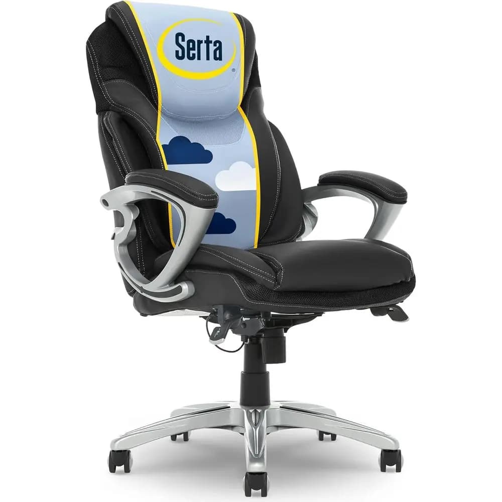 Sedia Ergonomica da Ufficio con Tecnologia Lombare, Altezza Regolabile, Cuscini in Memory Foam per il Corpo, Rotazione a 360° °
