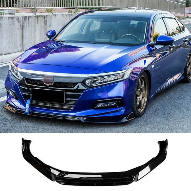 Paraurti anteriore Splitter per Honda Accord 2018 - 2020 Lip Diffusore Spoiler Gonna Body Kit Striscia decorativa Pala