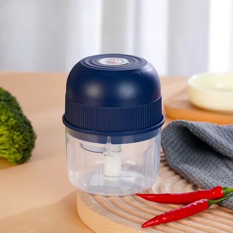 260ML Mini Schiacciaaglio Ricarica Elettrica Schiaccia Aglio Cipolla Chopper Tritacarne Portatile Cucina Domestica Frullatore di Verdure