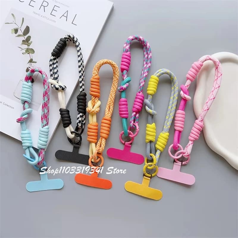 Accessories decorative pendants for mobile phone with elegant Korean knot, universal cord, wrist strap, hand pull, short rope