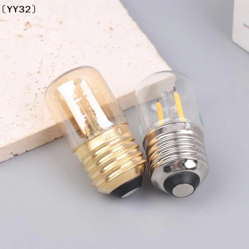 Mini E27 T28 1W 2200K Light Bulb Filament Vintage Candle Light Ampoule Incandescent Spiral 220V Lamp Glass Warm White〔YY32〕