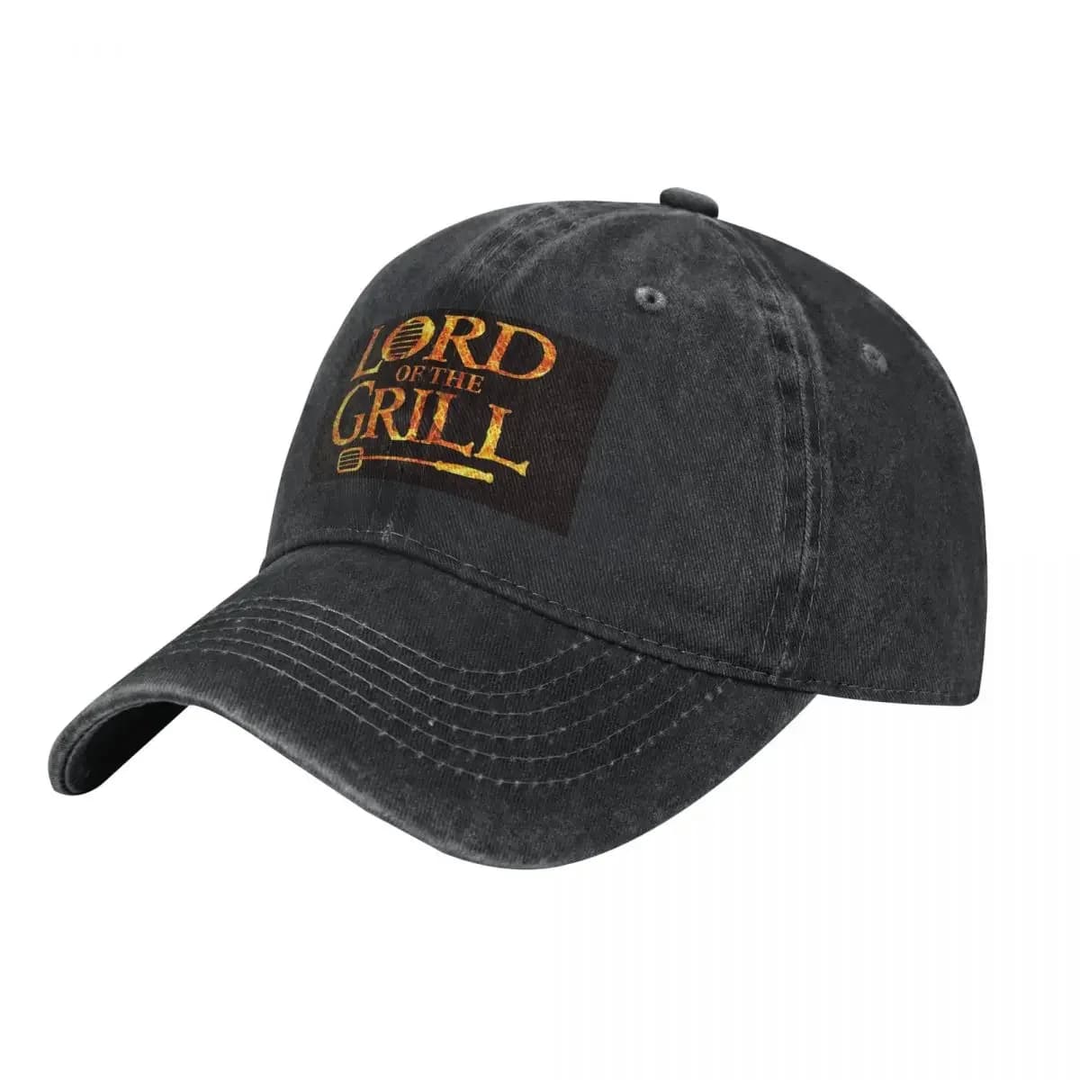 Cappellini da Baseball 'Lord Of The Grill', Cappelli Snapback in Denim Lavato, Cappello da Cowboy Hip Hop Unisex