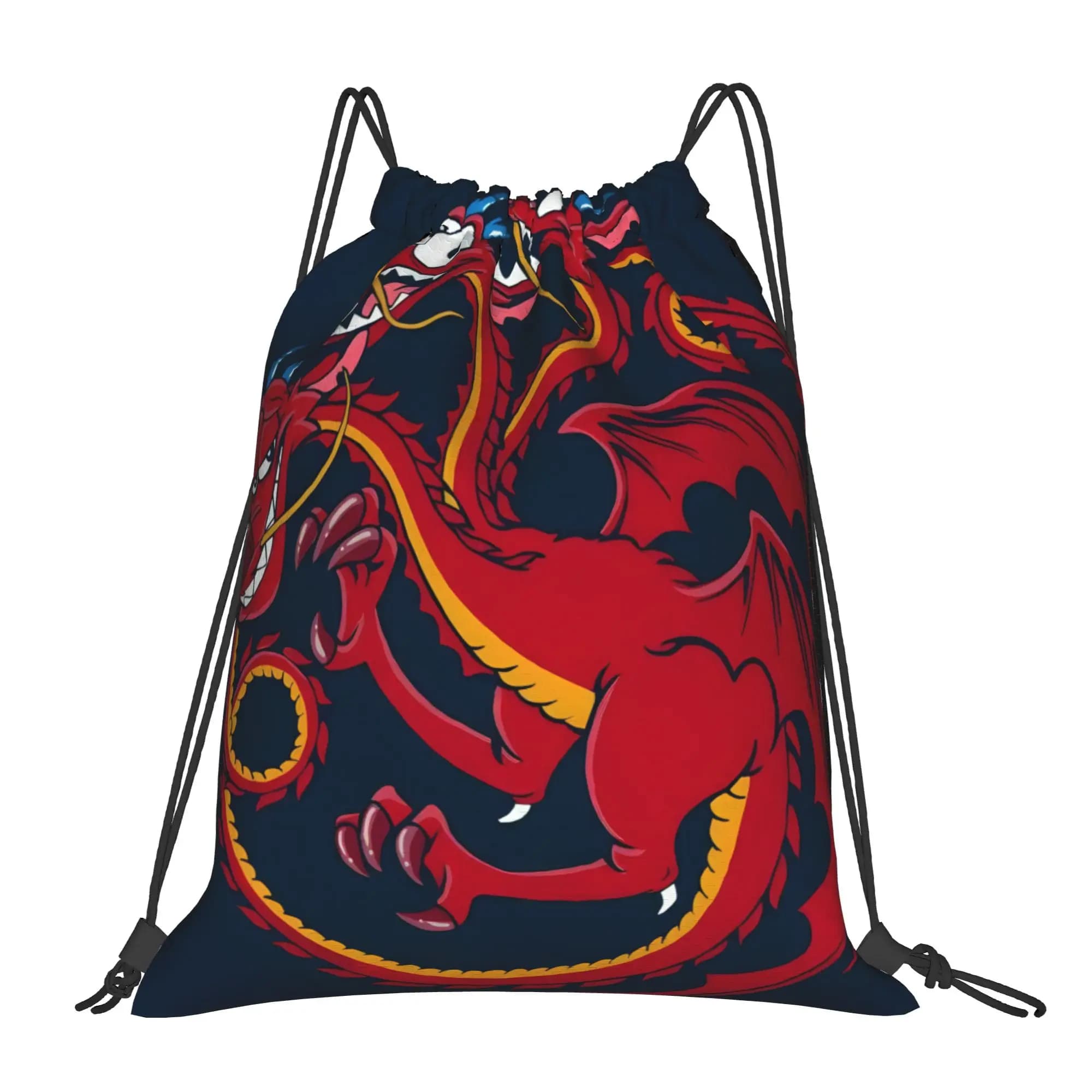 1 pezzo Borsa con coulisse Different Dragon Mulan Mushu, zaino sportivo, borsa per scarpe da scuola