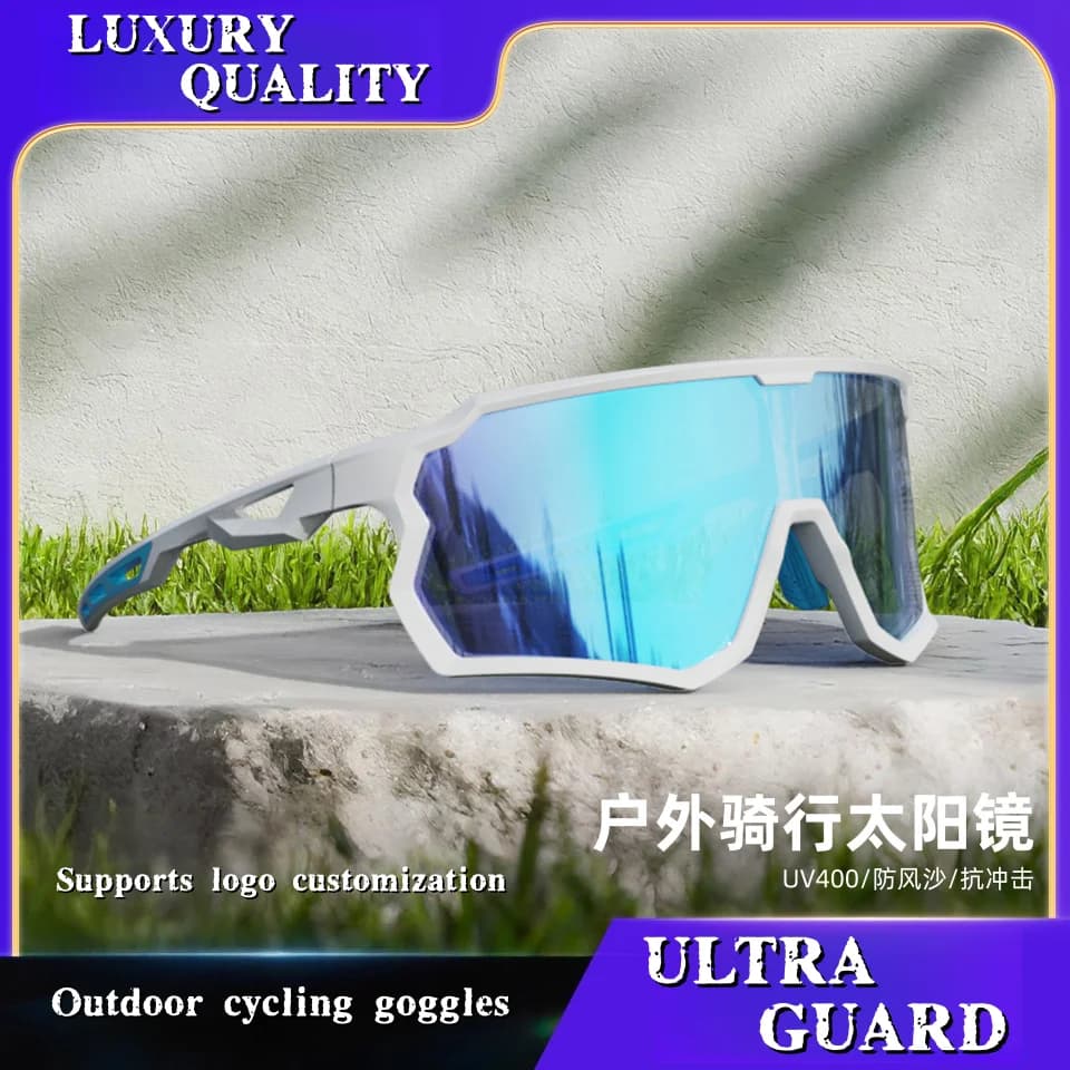2025 Occhiali da ciclismo popolari di fascia alta Sport all'aria aperta Tennis Pickle Ball Protezione solare Occhiali da sole antivento Antiriflesso UV400 Lente per PC
