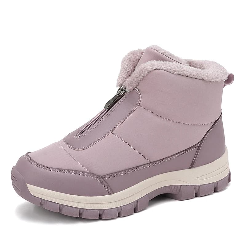Women's Winter Ankle Snow Boots Mid-Calf Keep Warm Plush Hiking Shoes Non-slip Outdoor Warm Cotton Shoes Fashion Women Boots