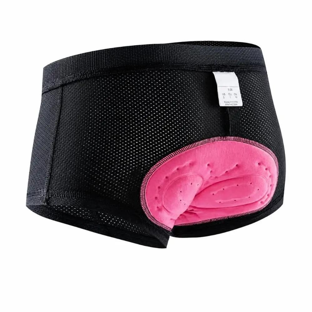 3D Padded Women Cycling Underwear Quick Dry Breathable Women Bicycle Briefs Polyester, Silicone Soft Women Bike Shorts