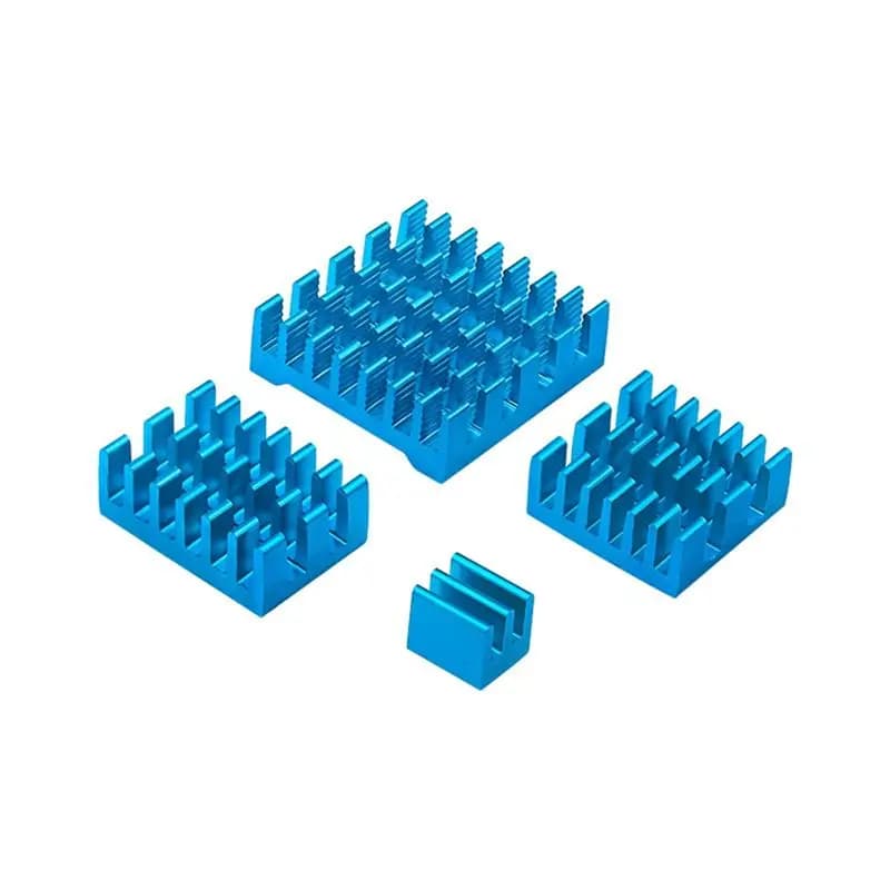 A46M-For Raspberry Pi 5 Heatsink with design adaptable to the CPU, with adhesive support, set of heat-driven heat sinks for chips, B Dura