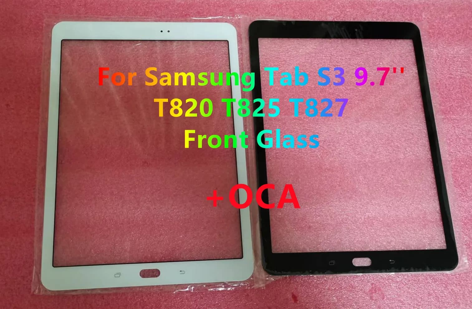 New 9.7'' For Samsung Galaxy Tab S3 9.7 SM-T820 SM-T825 SM-T827 T820 T825 T827 Front Glass Touch Screen LCD Outer Panel With OCA