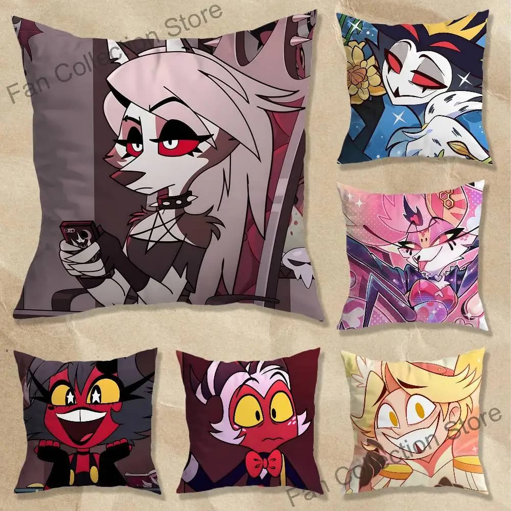H-Helluva Cartoon B-Boss Pillow Gift Home Office Decoration Bedroom Sofa Car Cushion Cover case
