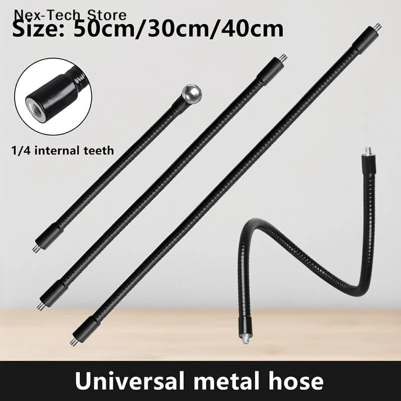[NT]Flexible Metal Tube Rod Monopod Selfie Stick Stands With 1/4inch Screws Ball Head Extension Arm For Camera Phone Tripod[NT]