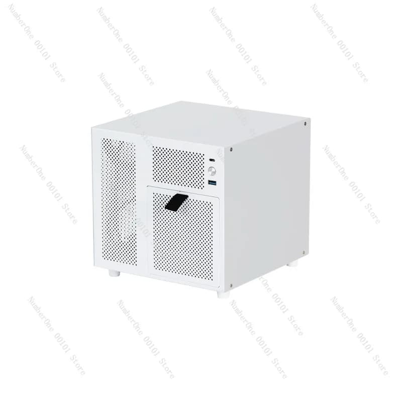 Chassis per NAS a Disco | Scheda Madre ITX Compatibile SFX per Server di Archiviazione Domestica con Chassis Compatto