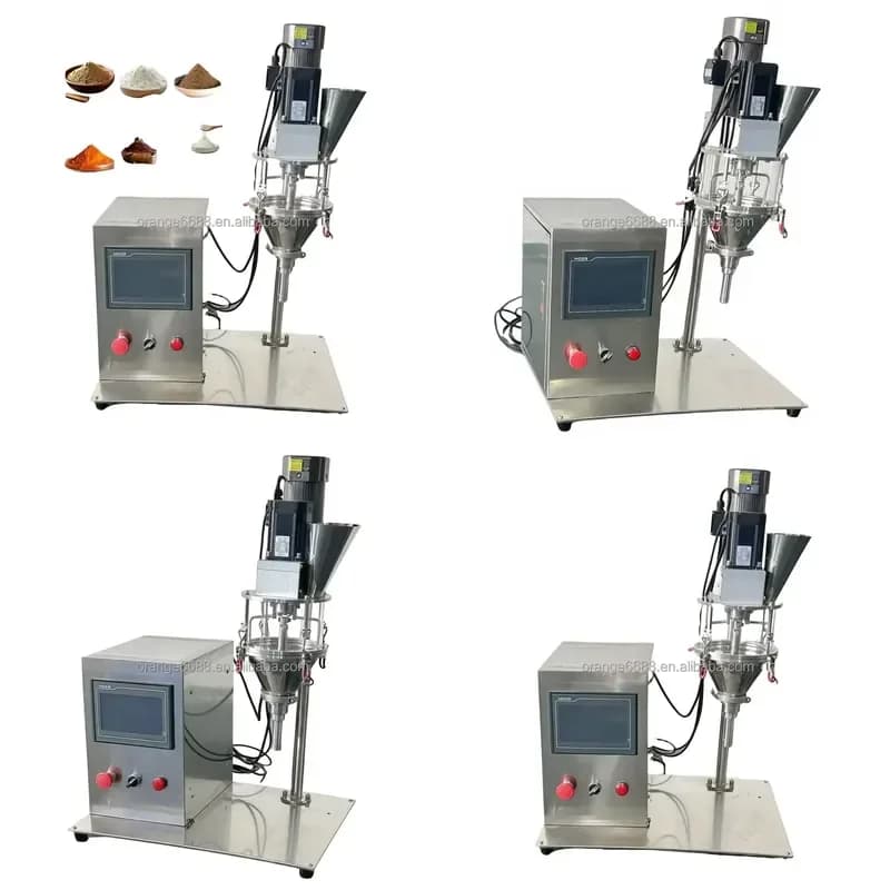2026 Quick Shipment 10-500g Semi-automatic Powder Filling Machine Baby Milk Powder Protein Filler Volumetric Dispenser for
