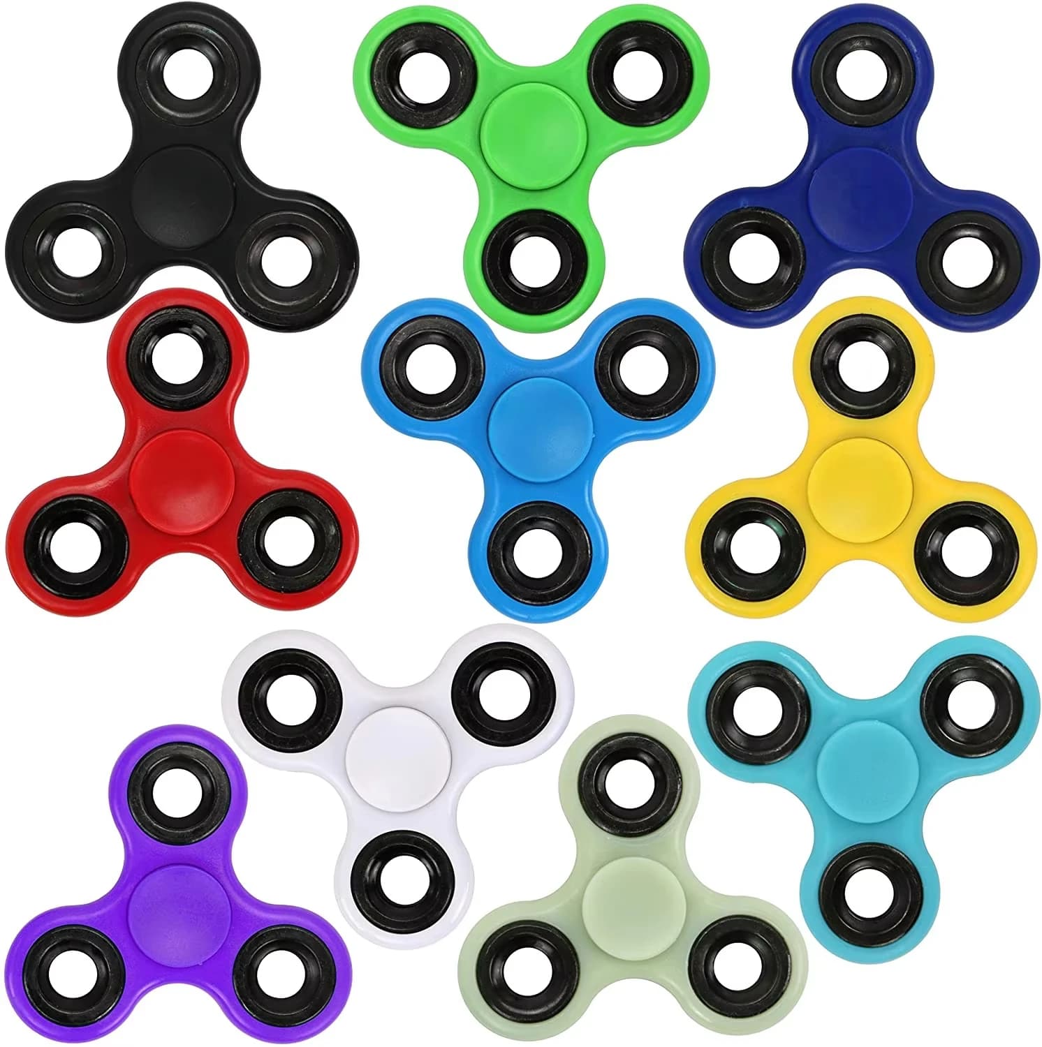 ABS Fidget Spinner EDC Spinner Per Autismo ADHD Anti Stress Tri-Spinner Hoge Kwaliteit Volwassen Kinderen Grappig Speelgoed