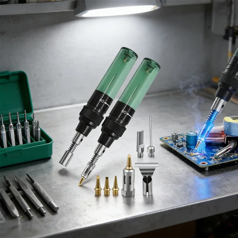 Kit torcia per saldatura butano multifunzione 1300 C Saldatore portatile Pistola termica Penna per saldatura a batteria per riparazione artigianale