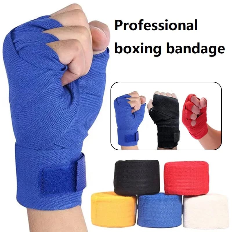 2 pieces of boxing equipment boxing bandages hand gloves for gym man boxing bear paw QJST03