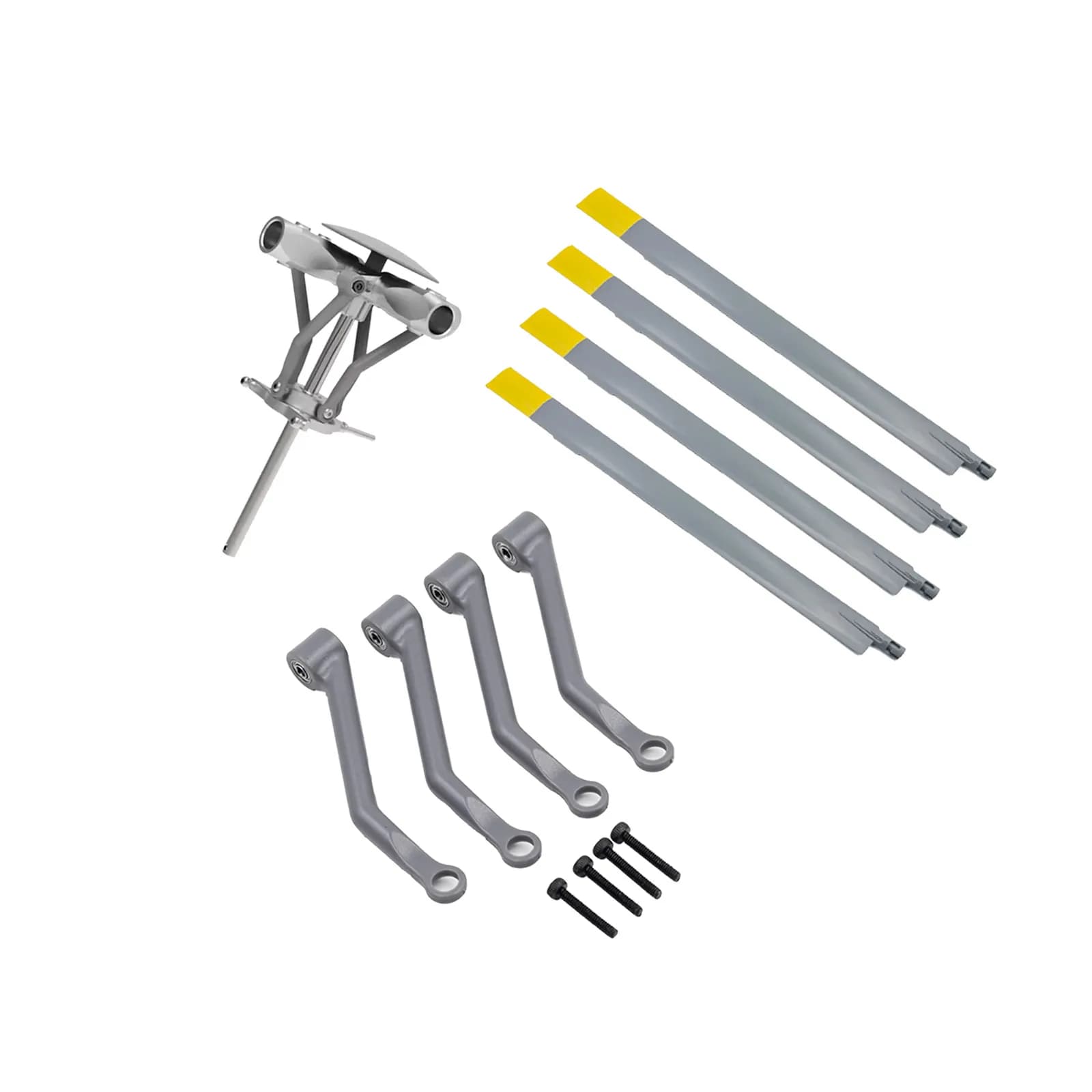 Kit di aggiornamento per elicottero RC in scala BO-105 Lame del rotore principale CNC e gruppo testa del rotore, parti ad alta precisione per modelli Pro Drone/RC