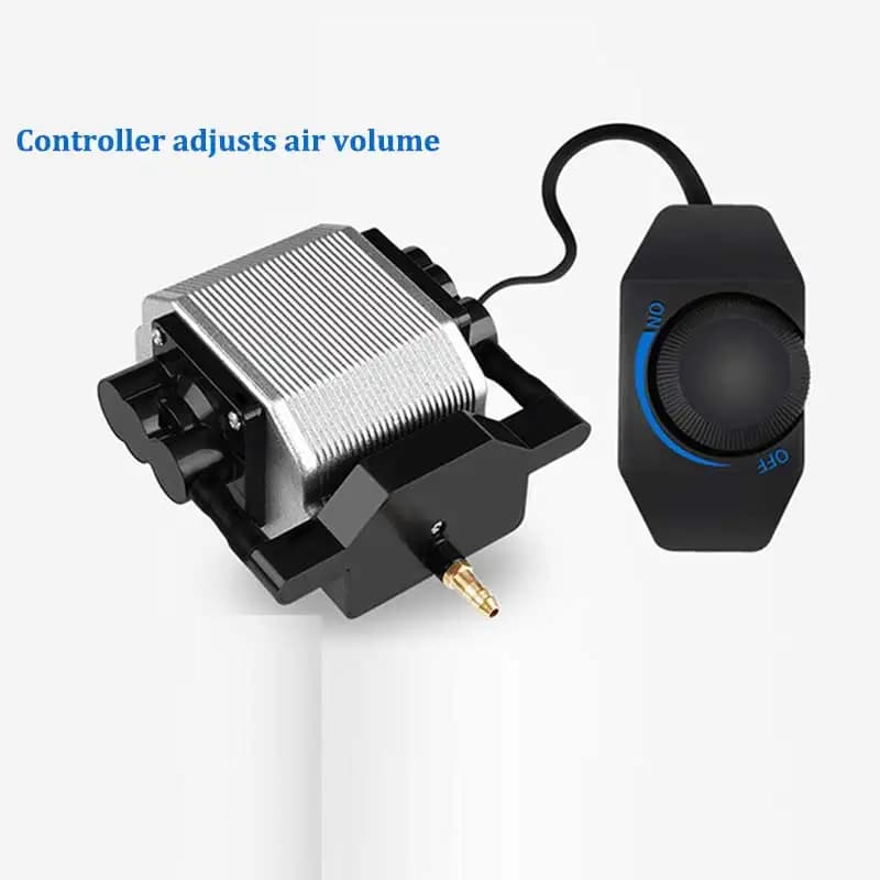 30L/min Laser Air Pump for 80W/40W Laser Engraving Machine, Adjustable Speed, Low Noise, Improved Nozzle