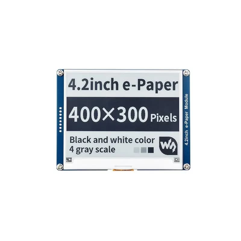 ABUO-Waveshare E-Ink Display Module 4.2" For Raspberry Pi 4 For Arduino Nucleo STM32 SPI Interface Black White