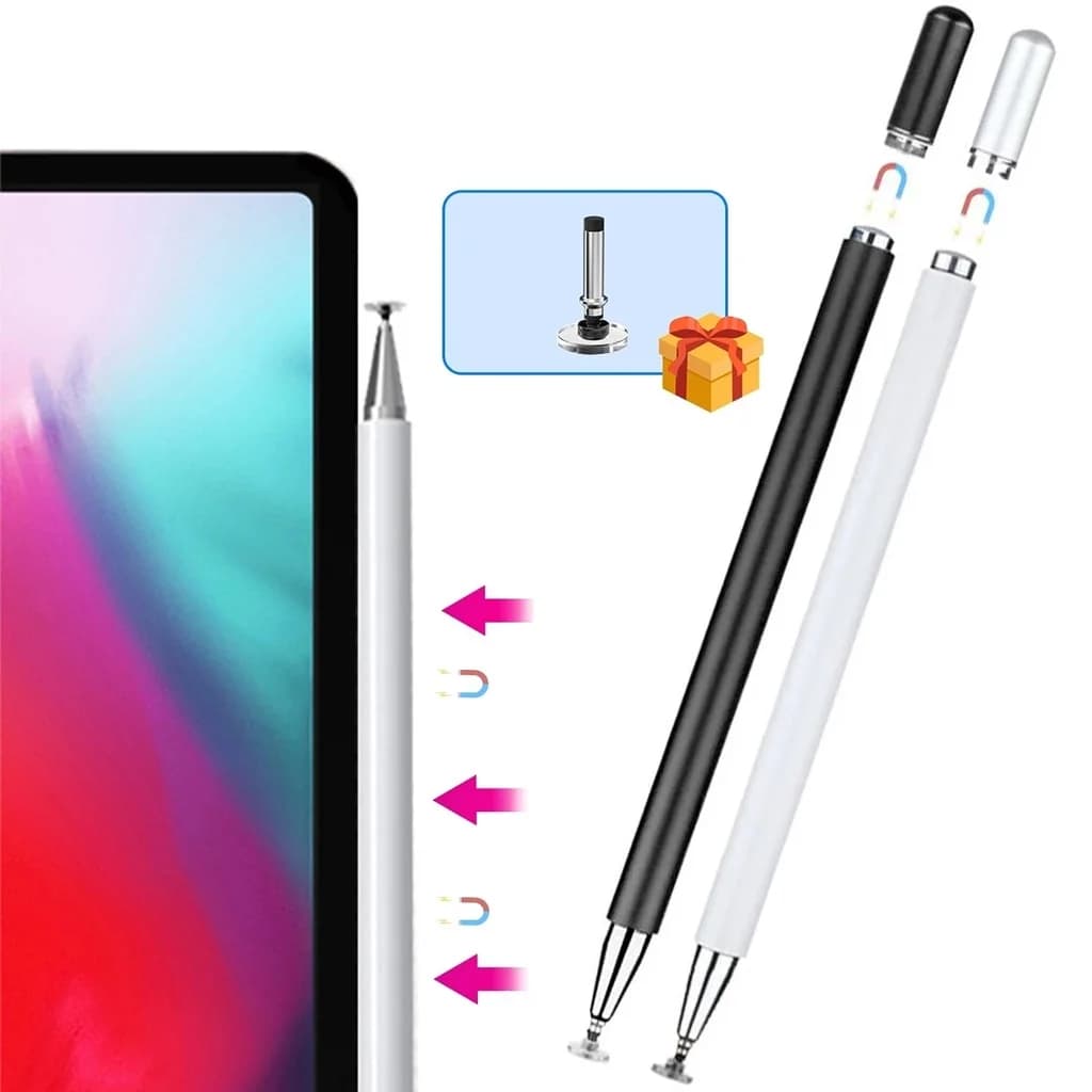 Penna stilo capacitiva per Lenovo LEGION Y700 2023 2nd Gen Tablet da 8,8 pollici Punta del disco Tappo magnetico Touch Screen Stilo Matita