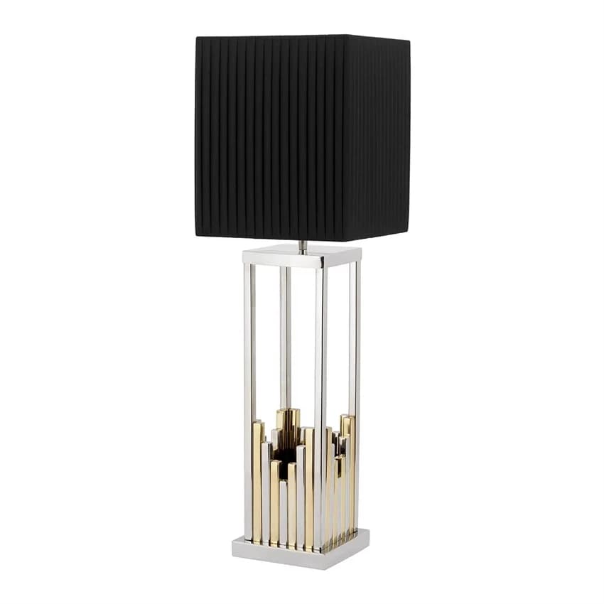 Lampade da tavolo classiche in tessuto e metallo, lampade decorative da scrivania per studio, lampada di lusso nordica per soggiorno, camera da letto, comodino, hotel, luce da scrivania.