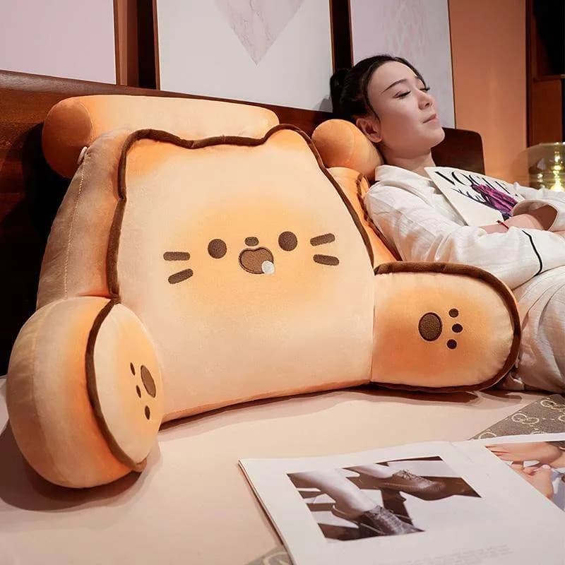 Cuscino Lombare Rimovibile per Lettura a Letto e Riposo, Morbido e Peluche, per Dormitorio Studenti, Cuscino per Telefono Cellulare, Poggiatesta
