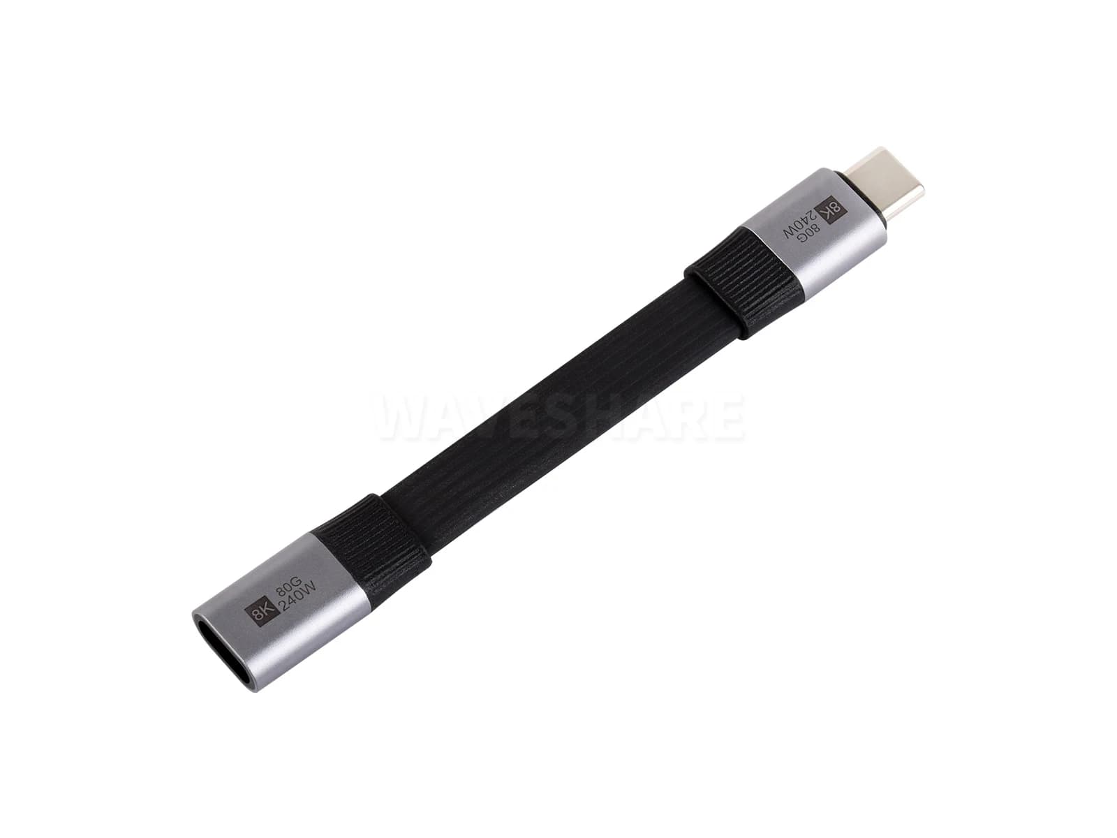 USB4 V2.0 Full-featured Type-C extension cable, 80Gbps data transfer, supports 90° bending, 8K at 60Hz HD video transmission