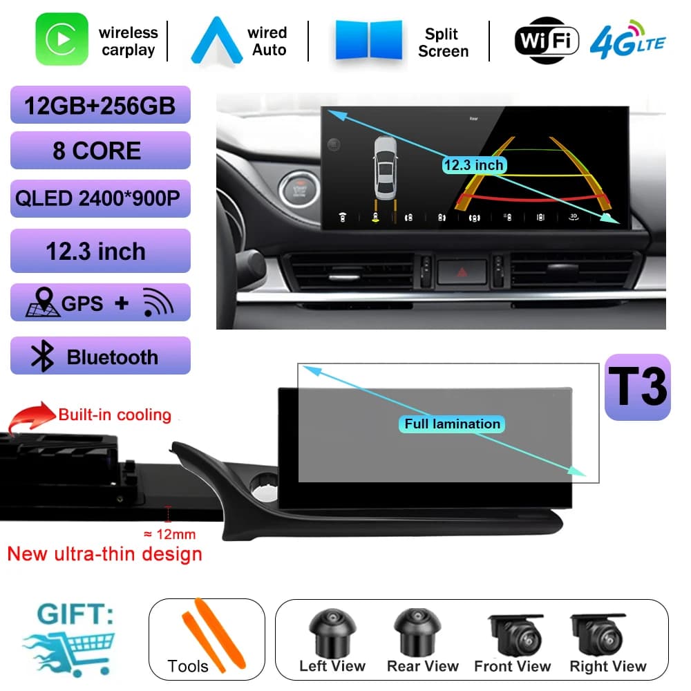 For Mazda ATENZA Mazda 6 2020 2021 2022 Car Radio Multimedia Video Player Wireless Carplay Android Auto With Bluetooth AUX USB