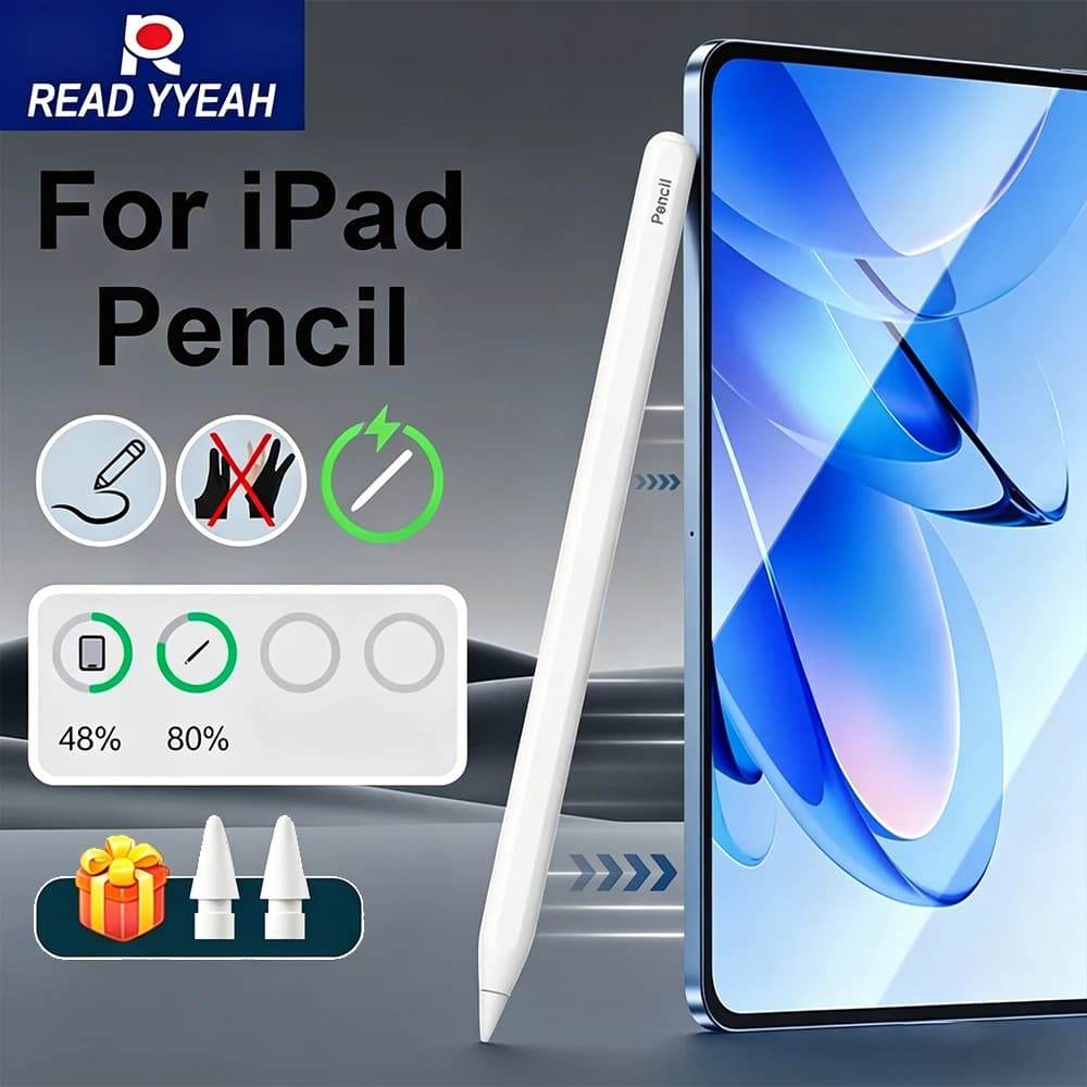 Penna Stylus 2026 per Apple Pencil 2 con Ricarica Wireless, Penna Magnetica per iPad Pro 13 M4 M5 12.9 11 Air 5 4 M3 10a 9a Gen
