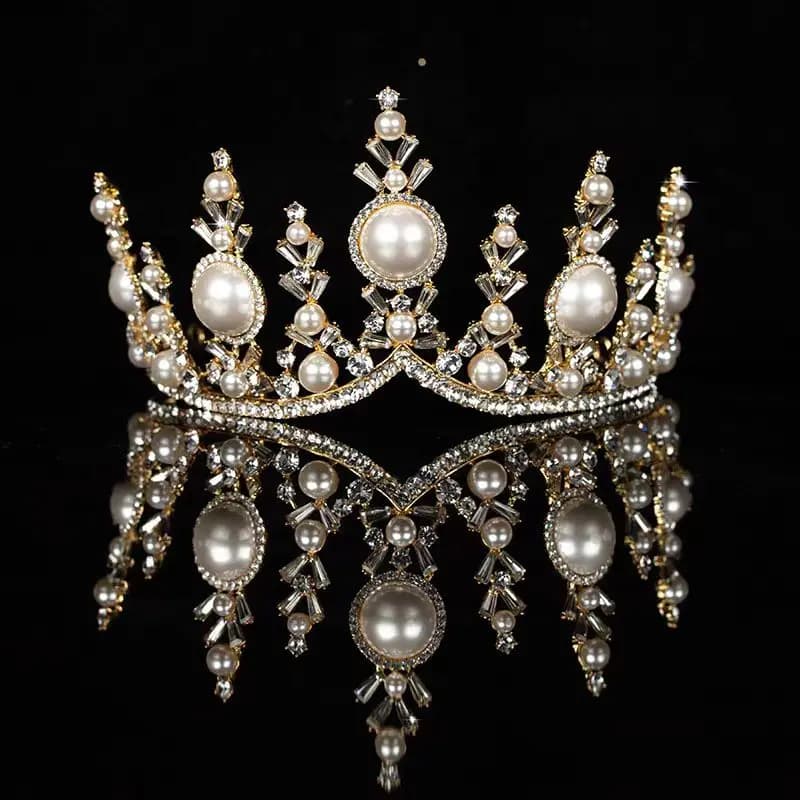 Jill Wish W008 Luxury Child Headgear Princess Crown Headband fairy Head Flower for Birthday wedding pageant party