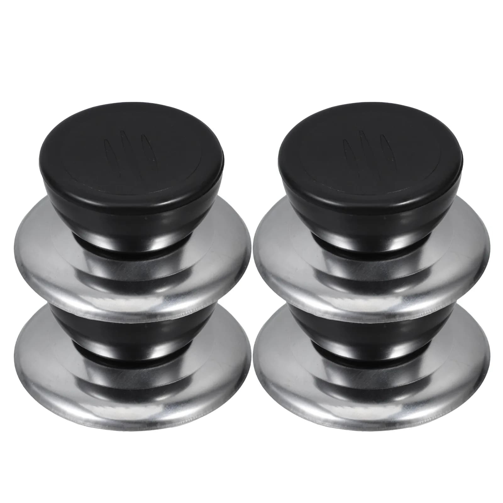 4Pcs Universal Cookware Lid Knob Stainless Steel Anti Scald Pot Cover Handle Replacement for Pots Pans Skillets Frying Pans