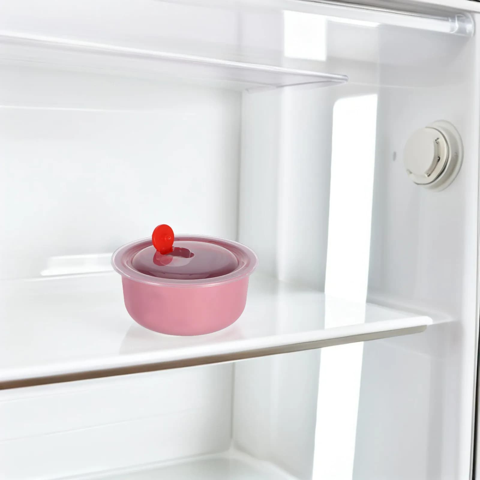 Set di 3 contenitori ermetici rotondi per alimenti con coperchi per la preparazione dei pasti, organizzazione della cucina, frigorifero, congelatore, microonde
