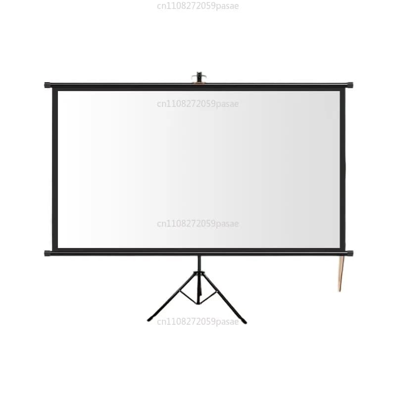Schermo per proiettore con treppiede da 100 pollici con supporto Home Cinema per proiezione portatile 16:9 4K HD per interni
