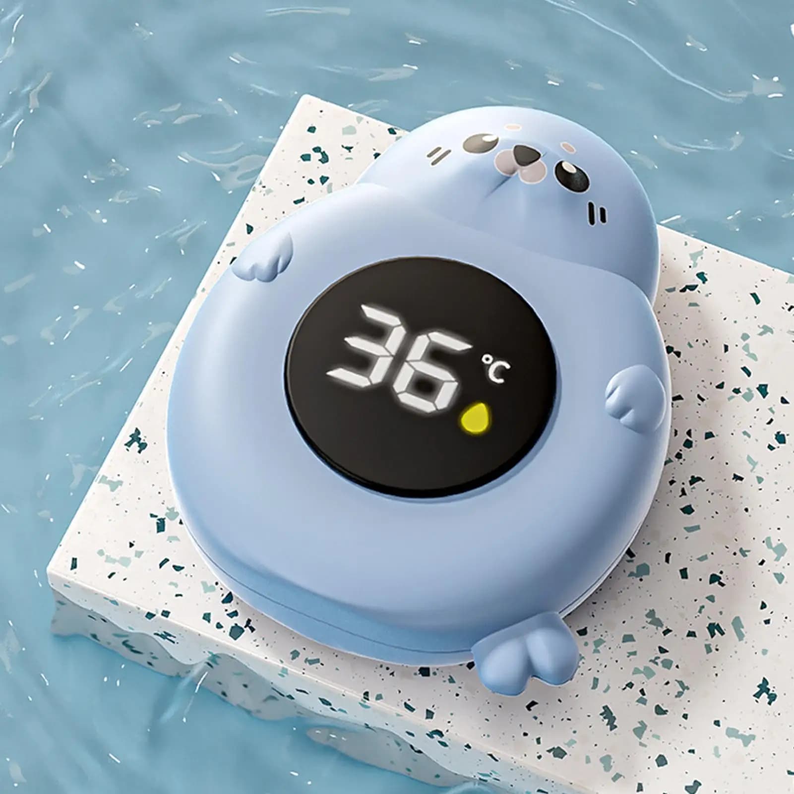 Misuratore di Temperatura per Vasca da Bagno Impermeabile, Indicatore Digitale della Temperatura dell'Acqua, Giocattolo Galleggiante di Sicurezza per Vasca con Display LED, Versione Aggiornata