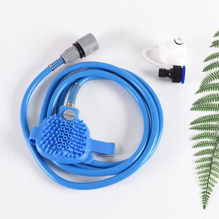 Pet Shower Nozzle Silicone Massage Tool Suitable For Indoor And Outdoor Use Multi-functional Cat And Dog Shower Nozzle Massage