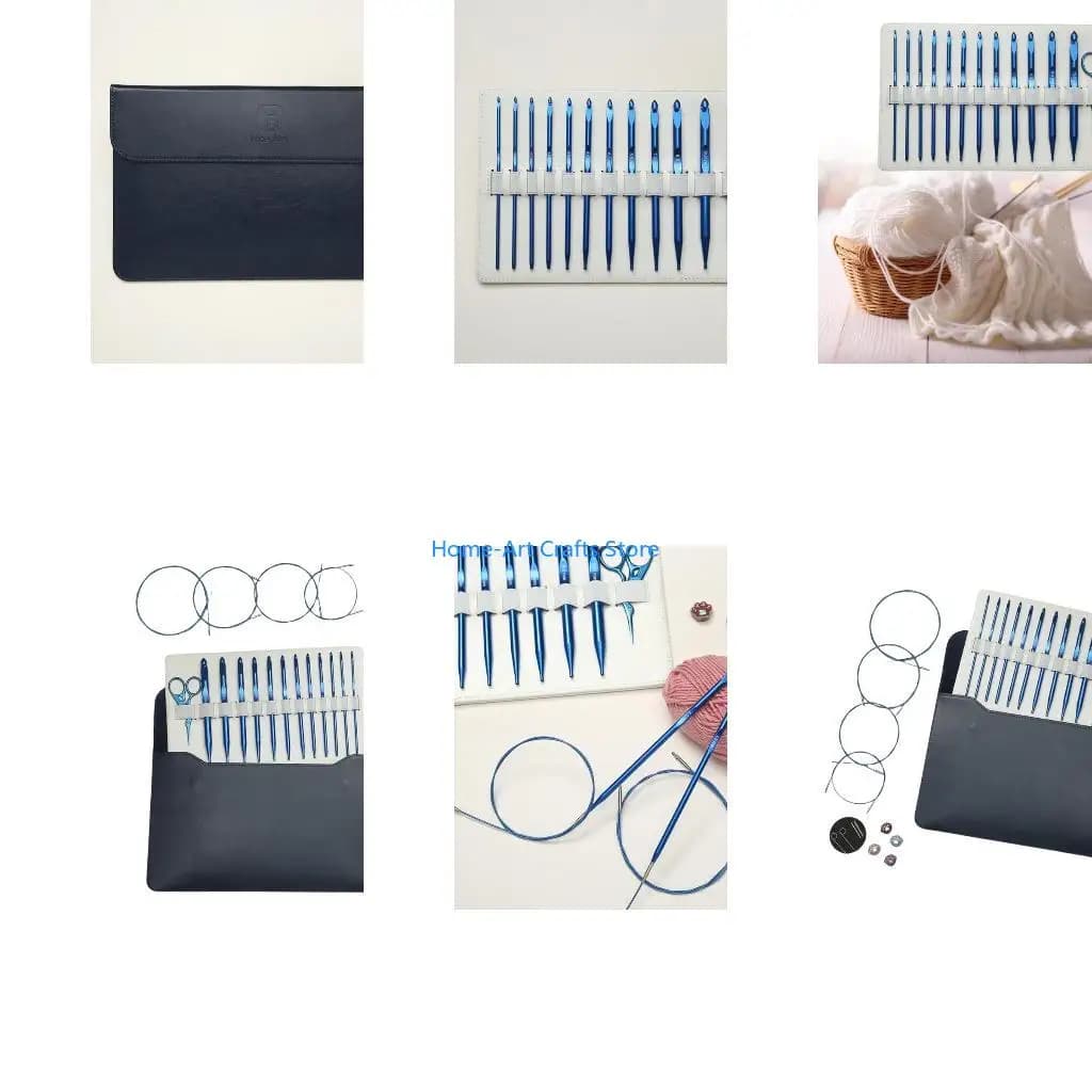 Y3NA Tunisian Crochet Hook Set 3mm-10.0mm Interchangeable Circular Knitting Needle