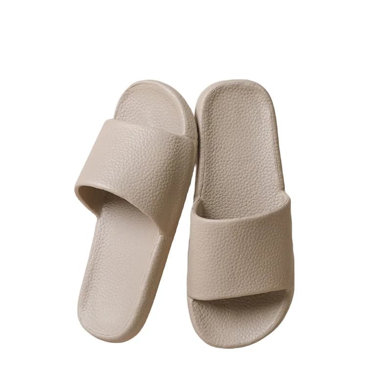 Moka Indoor Slippers EVA Home Use Anti Slip Bathroom Couples round Head Couples Slippers Women Men Home Comfortable Sandals