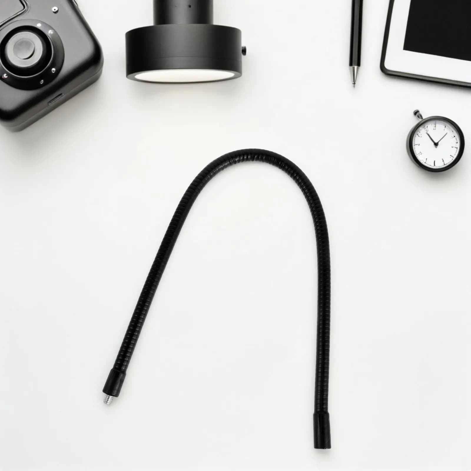 19.7 Inch Versatile Camera Extension Arm Gooseneck Mount Metal Hose for Action Cam Phone Mic DIY Setup Studio Vlogging Streaming