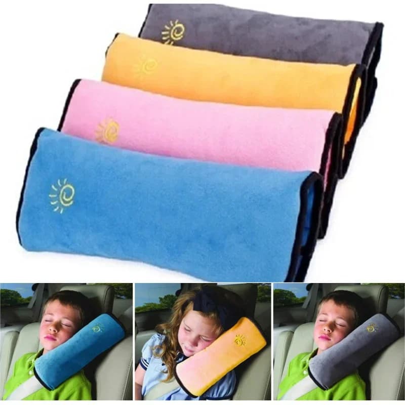 Poggiatesta per seggiolino auto Supporto per spalla di sicurezza per bambini ​ ​ ​ ​ Cuscino in morbido cotone ​ ​ Design antiscivolo per neonati e bambini piccoli da viaggio