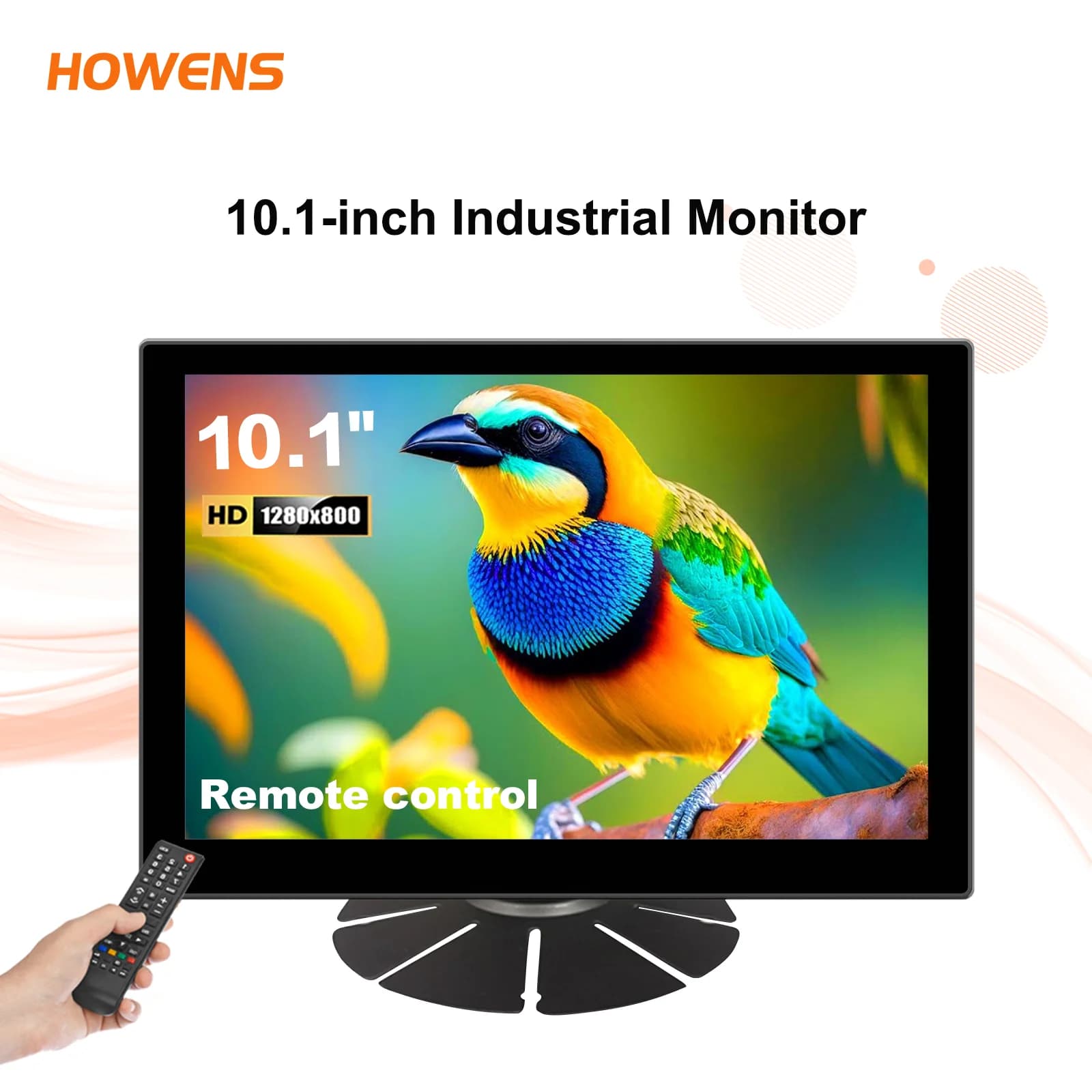 10.1 inch Monitor FHD 1280*800 Industrial Display Suitable for Cashier Monitoring CCTV Support Computer VAG LCD HDMI AV BNC DVI