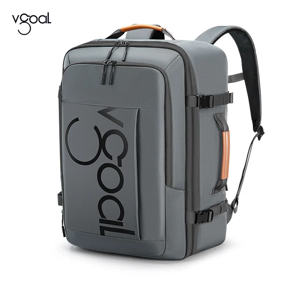 Vgoal 42 L Expandable Men Backpack For 17 inch Laptop, 180° Opening With Laundry Bag& Toiletry Bag& Electronics Bag& Shoe Bag