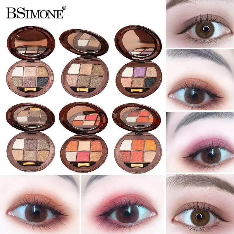 1PC BSIMONE 6 color opaque nude umbrellas, perlescent, long-lasting, removable, silky, natural, for daily eye makeup