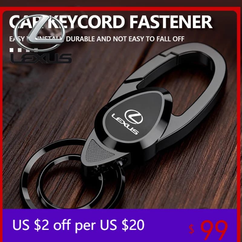 Car KeyChain Keyring Key Holder Emblem Auto Accessories For Lexus IS350 ES350 IS250 IS460 IS220h IS300 LX570 UX250h