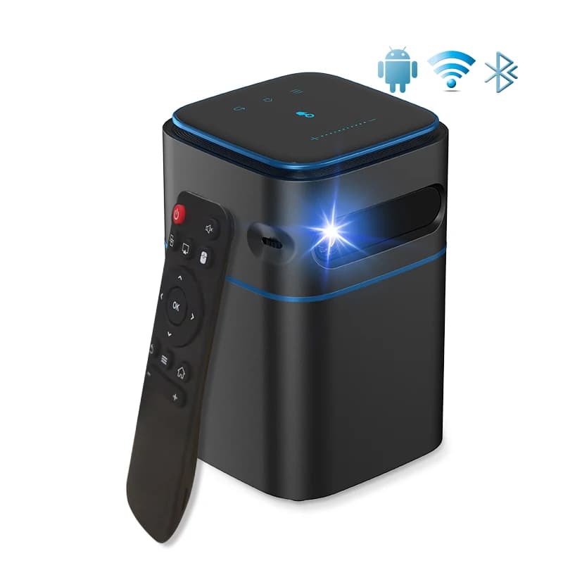 HOTACK D042 Smart Android WIFI Video Home Theater Mini Pocket Proiettore esterno Touch Screen 1080P Proiettore DLP portatile 4K