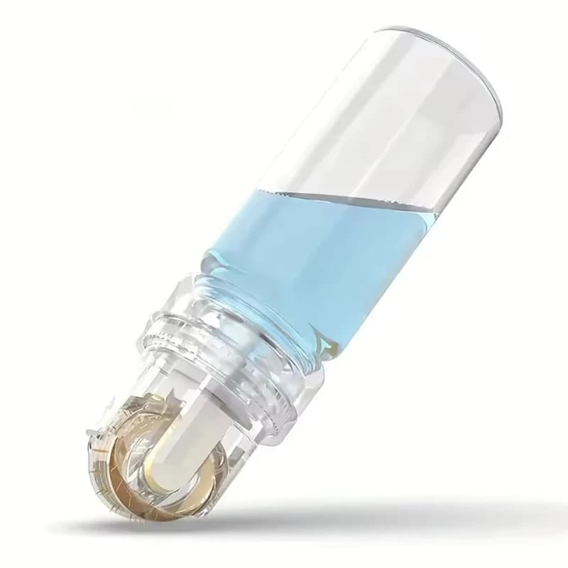 Strumento per ago in titanio Hydra Needle e applicatore per siero 64 aghi - Strumento cosmetico per rullo Derma per viso, crescita della barba