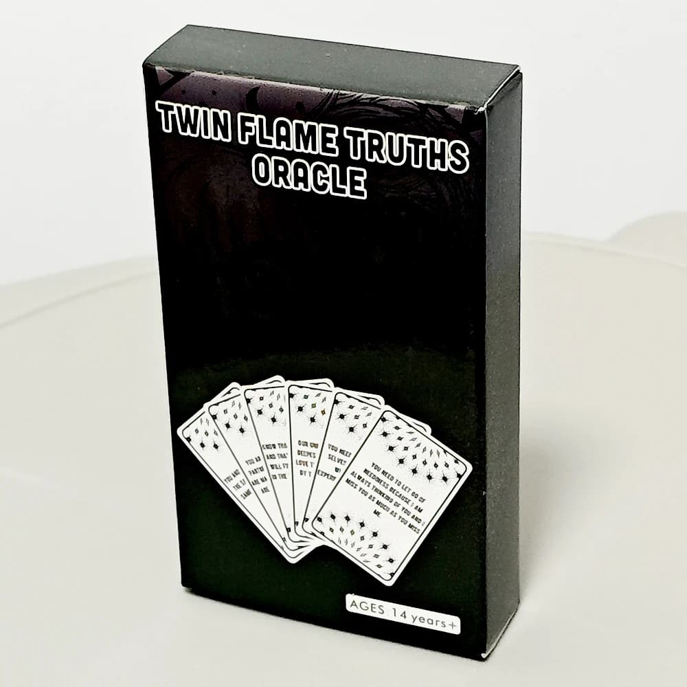 54 pezzi di carte Twin Flame Truths Carte Oracle Mazzo di anima per l'amore psichico e le letture di relazione 10,3 * 6 cm