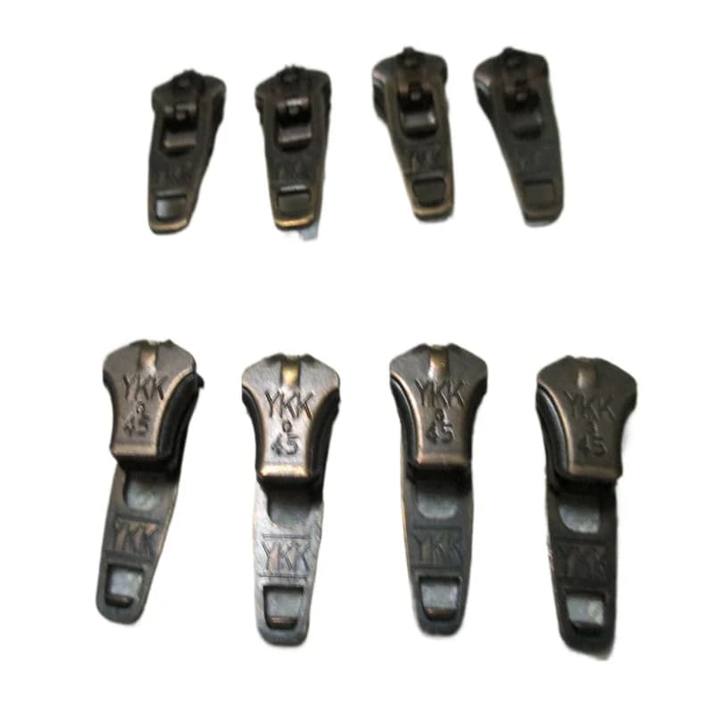 30 pz/lotto Vintage YKK 3 # YG Zipper Slider Head Pull Jeans pantaloni sostituzione catena in metallo riparazione istantanea Fix accessori per cucire