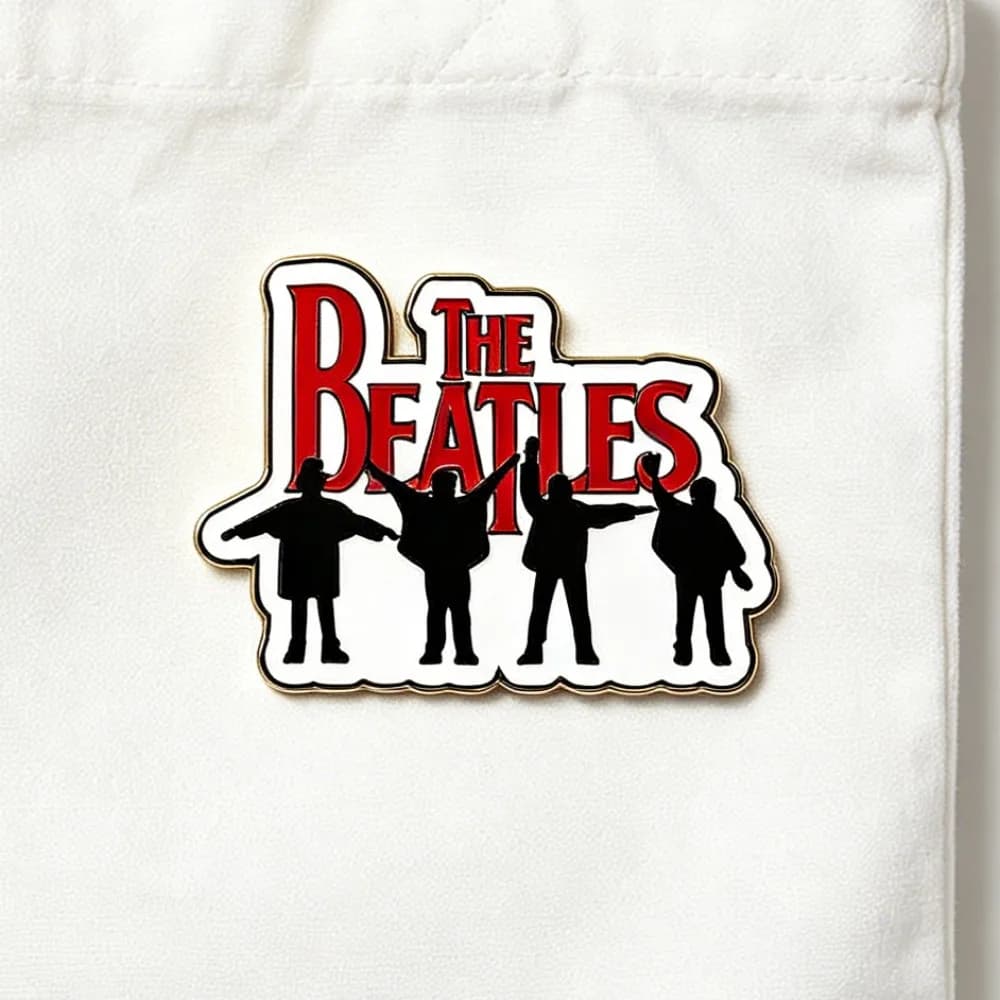 The Beatles Rock Band Enamel Pin Classic Band Silhouette Lapel Brooch Badge for Jacket Backpack Music Fan Jewelry Gift